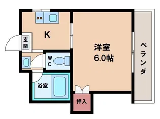 花木ビル【6階】の間取り