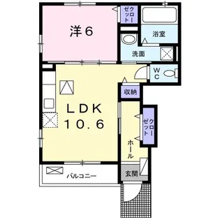 トレス アレグリア【1階】の間取り