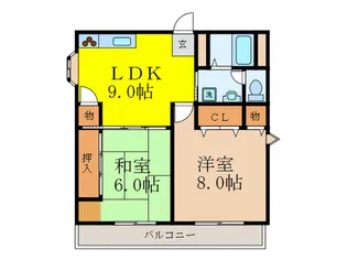 ピュアコ-トII【2階】の間取り