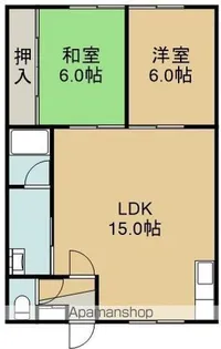リリーズ七重浜【2階】の間取り