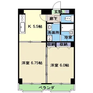 ヴェルドミール清和【5階】の間取り