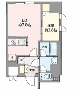ベルデュール代々木【1階】の間取り