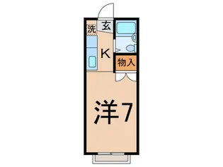 ヴィラホウナン【1階】の間取り