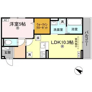クライノートB【1階】の間取り
