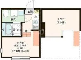 アーディヤ未来【1階】の間取り