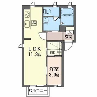 ピアチェーレ【1階】の間取り