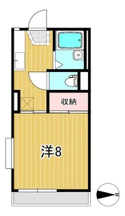 1Kの間取り画像