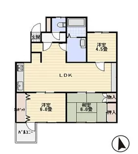 LIVE-TEN【2階】の間取り