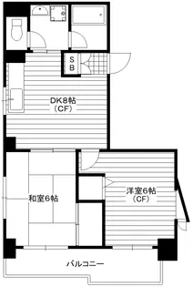 神奈川県川崎市高津区梶ケ谷2【マンション】の間取り