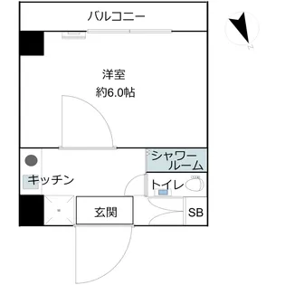 ダイヤパレス御苑前【8階】の間取り