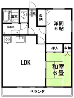 ドルフベルク上野【1階】の間取り