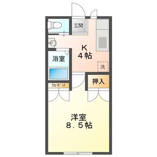 ユーランドB棟【2階】の間取り