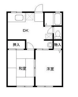 シティハイムハイテールI棟【1階】の間取り