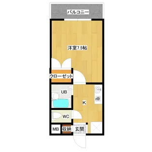 ベルメゾン【3階】の間取り