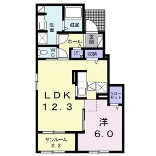 サンリット サイジロウII【1階】の間取り