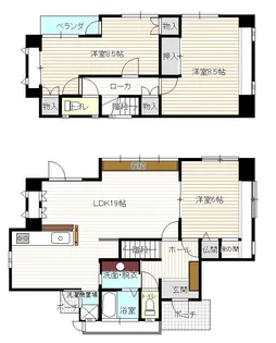 山口県宇部市末広町【一戸建】の間取り