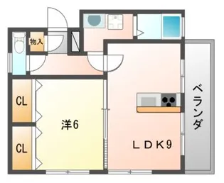 ライトコート【5階】の間取り