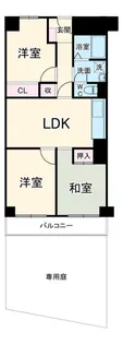 千里レックスマンションA棟【1階】の間取り