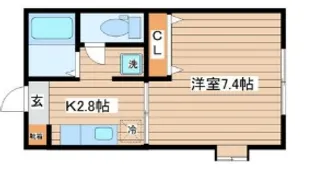 ノーヴァ松が丘【1階】の間取り
