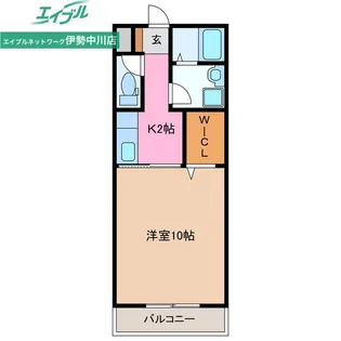 シャルマン・ドミールB【1階】の間取り