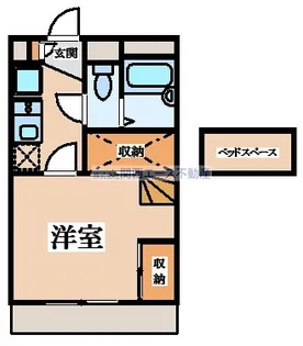 レオパレス夢21【1階】の間取り