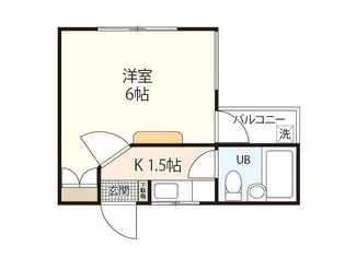エステート昭和【4階】の間取り