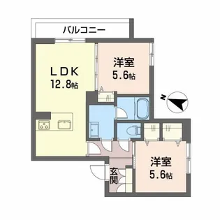 シャーメゾン フェアリーステージ【2階】の間取り