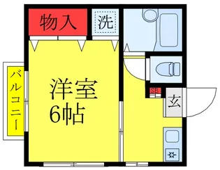 コーポ阿部【3階】の間取り