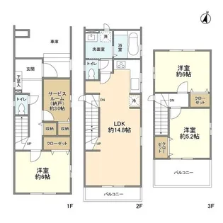 埼玉県さいたま市北区東大成町1【一戸建】の間取り