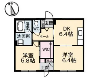 カリーノ スクエア【1階】の間取り