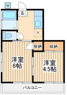 東京都府中市天神町3【アパート】の間取り