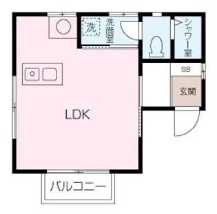 メゾンクレサンス【1階】の間取り