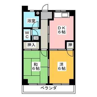 第二水山マンション【4階】の間取り