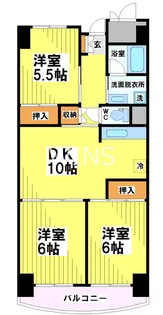 福岡県福岡市東区香椎浜4【マンション】の間取り