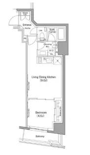 東京都中央区日本橋小伝馬町【マンション】の間取り