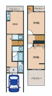 大阪府大阪市城東区今福南4【一戸建】の間取り