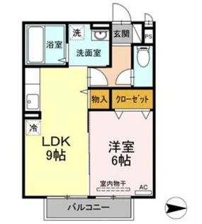 プリオールエフ C棟【2階】の間取り