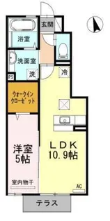 アビテプレミール【1階】の間取り