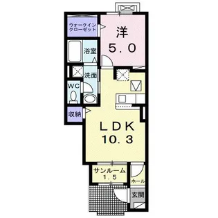 アルモニーC【1階】の間取り