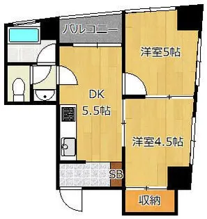 東京都新宿区富久町【マンション】の間取り
