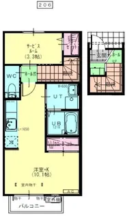 アウル桜町 A【2階】の間取り