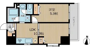 CITY SPIRE 両国【10階】の間取り