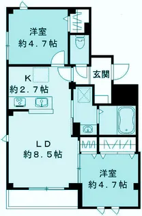 エルキュ―ル東品川【3階】の間取り