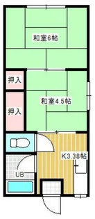 コーポアイビス【2階】の間取り