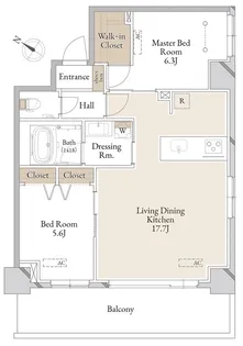 フルーヴベール烏山【3階】の間取り