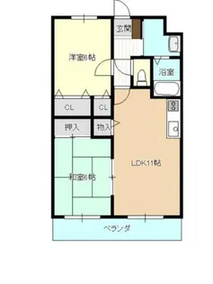 リベルテ曳馬【2階】の間取り