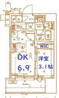 神奈川県川崎市川崎区東田町【マンション】の間取り