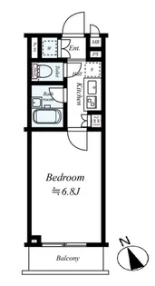 ルーブル蒲田南弐番館【4階】の間取り