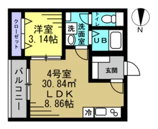 AJ千葉寺003【3階】の間取り