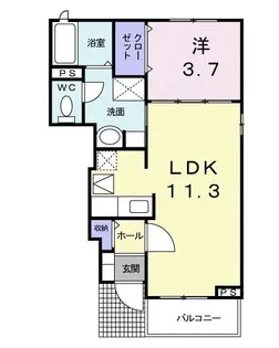 K・スクエア【1階】の間取り